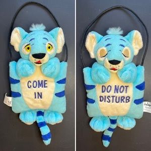Blue Kougra Plushie Door Hanger from Limited Too 2003 🩵🐆 Ultra Rare